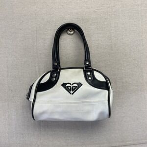 Vintage Roxy Purse Small Handbag Surf Y2k White Faux Leather Brat Mallcore